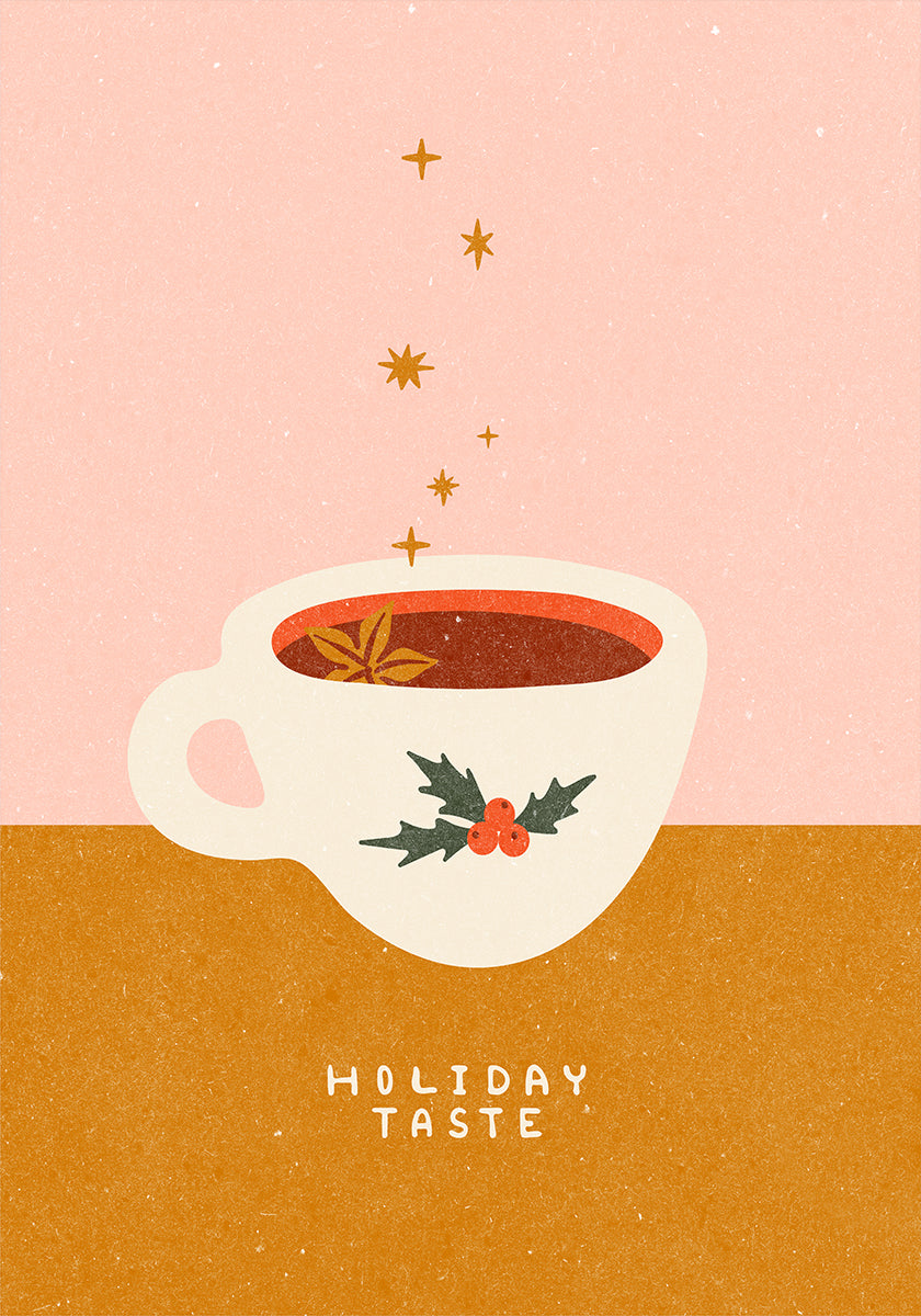 Mulled wine mug. Holiday Taste Plakat - Posterbox