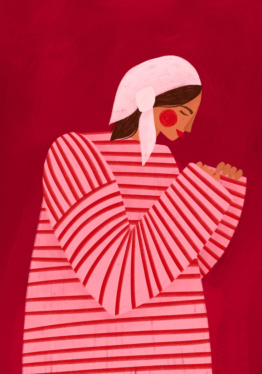 The Woman With the Red Stripes - Posterbox