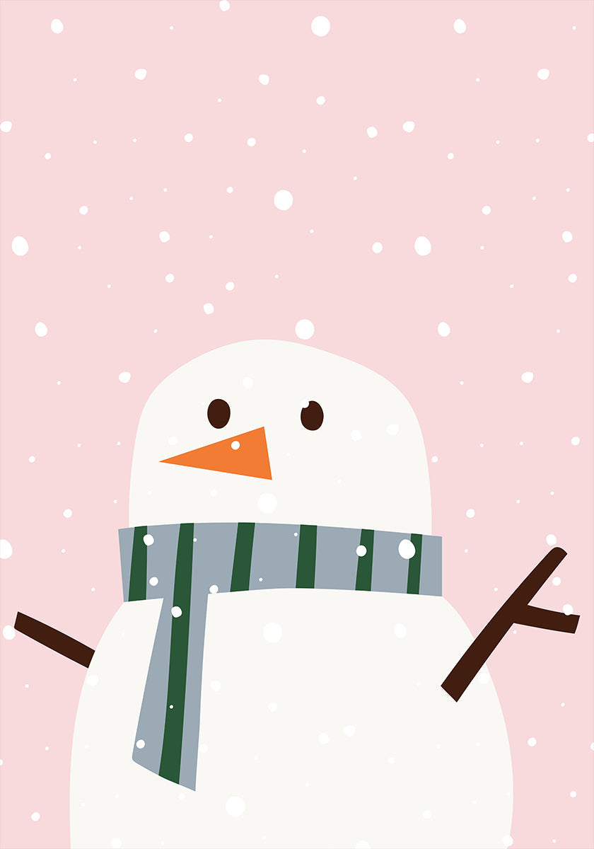 Schneemann Plakat - Posterbox