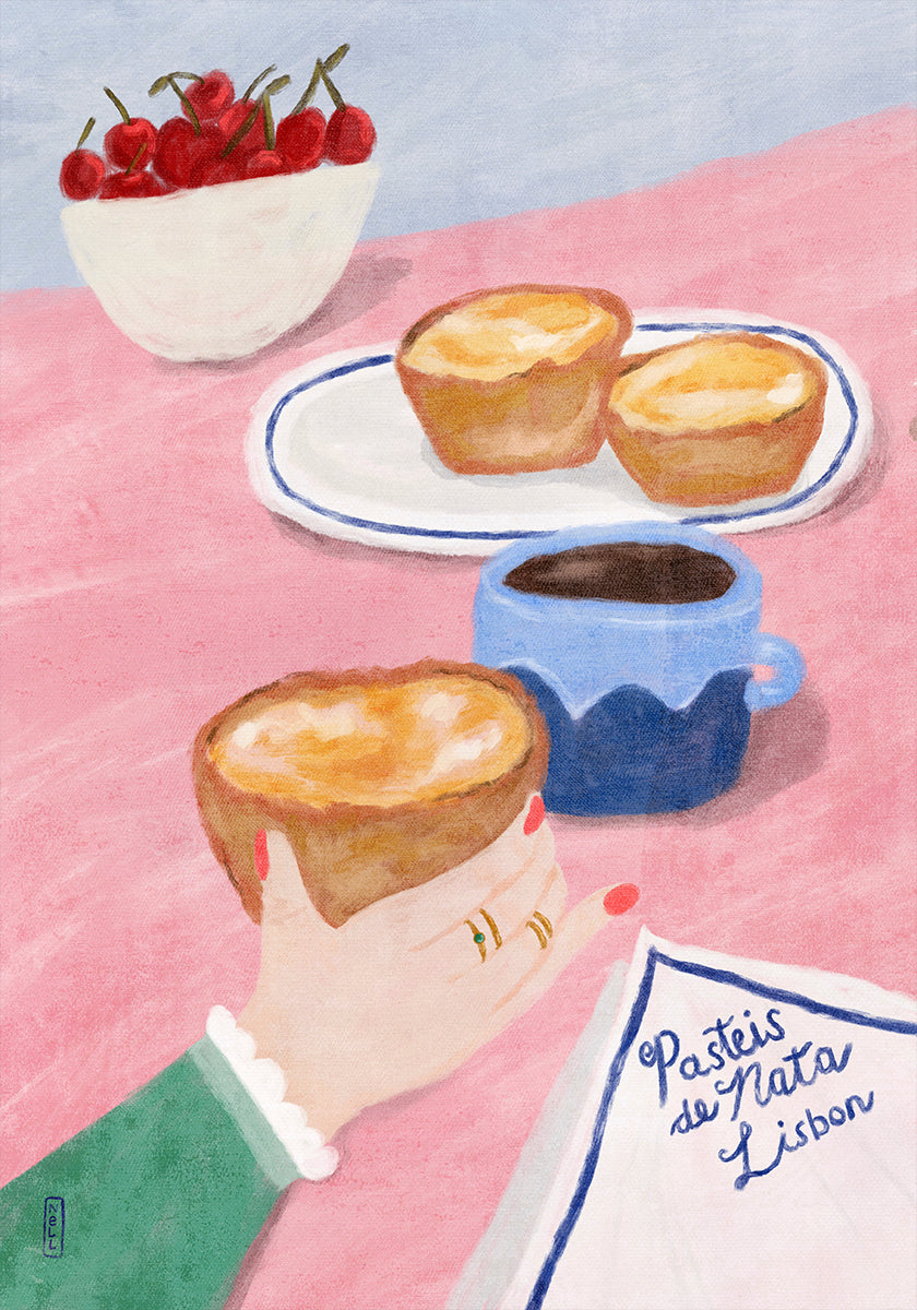 With Love From Lisbon - Food and Travel Art Plakat - Posterbox
