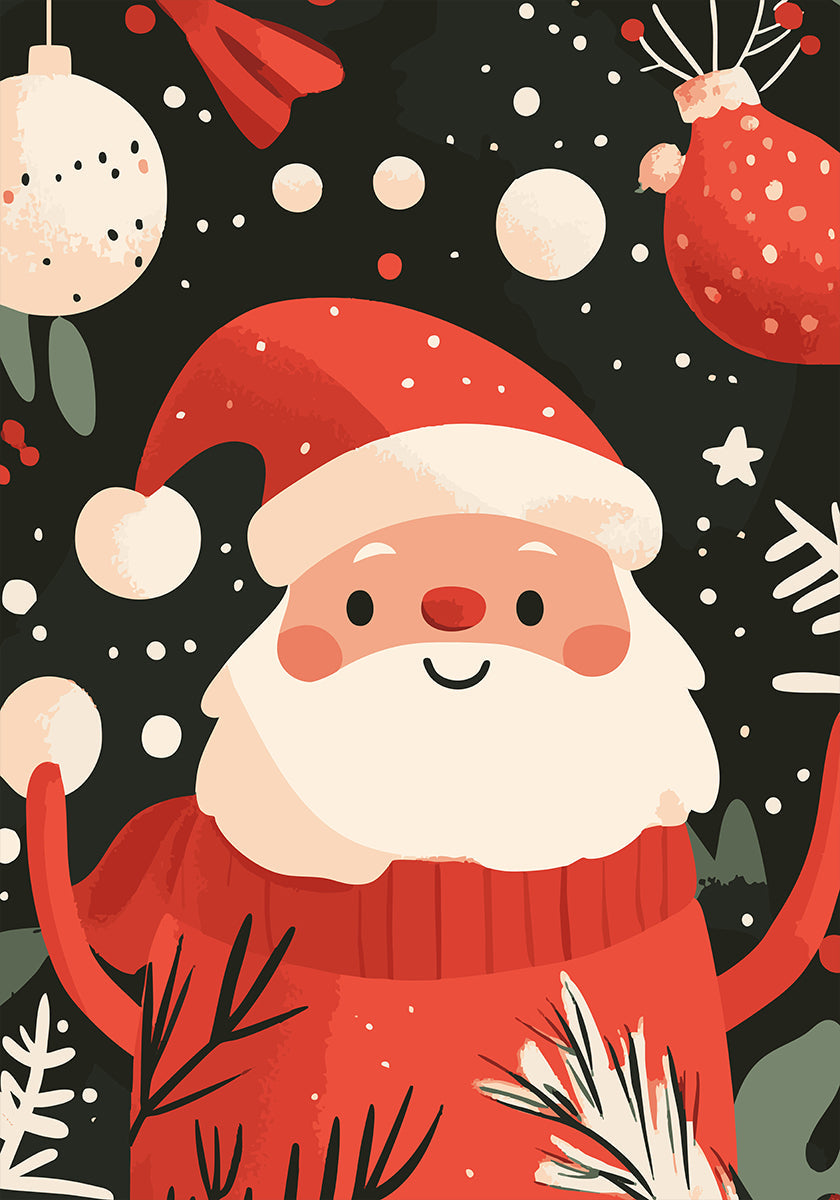 Happy Santa Plakat - Posterbox