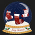 Christmas Stocking Snow Globe - Merry Christmas Plakat - Posterbox