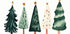 Whimsical Pines Plakat - Posterbox