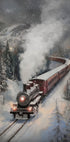 Snowfall Steam Train Plakat - Posterbox