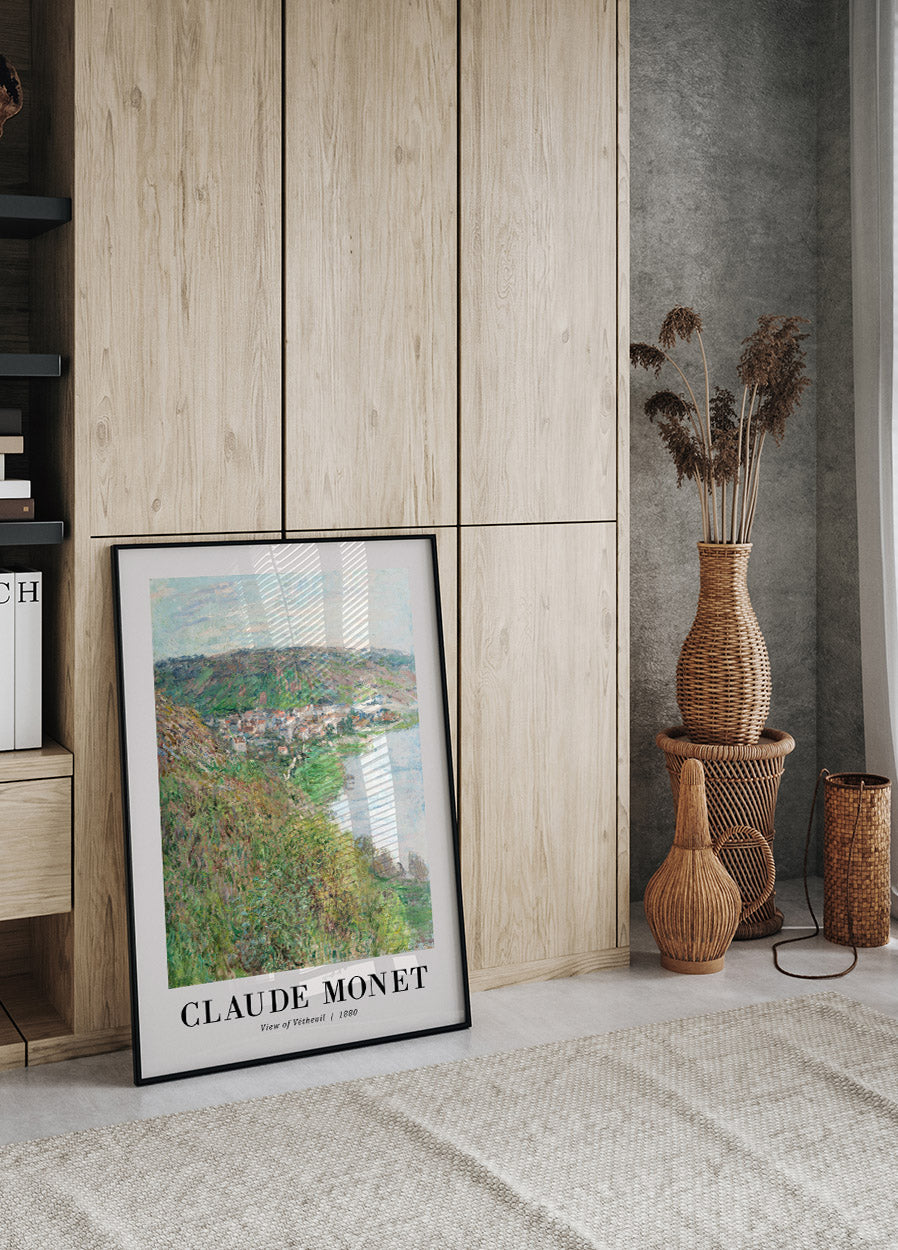 Ansicht von Vetheuil 1880 Poster von Claude Monet - Posterbox.no
