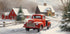 Christmas Truck Plakat - Posterbox