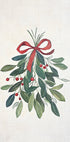 Festive Mistletoe with Red Bow Plakat - Posterbox