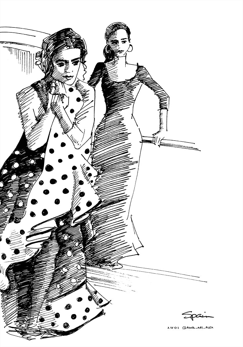 FLAMENCO DANCERS Plakat - Posterbox