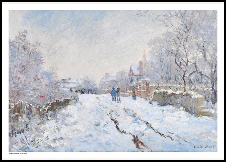 Die Elster 1868 Poster von Claude Monet - Posterbox.no