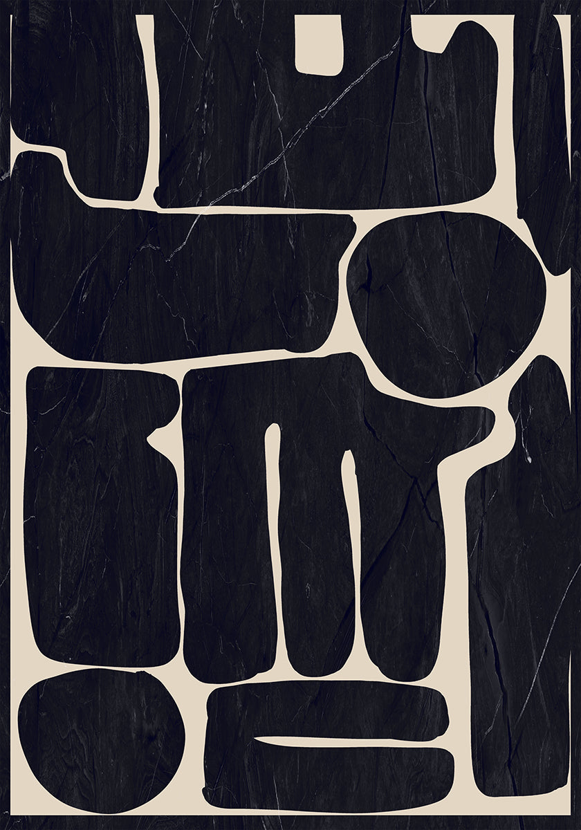 Modern Abstract Minimal Shapes 162 Plakat - Posterbox