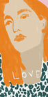 Portrait of a Woman with Orange Hair Plakat - Posterbox
