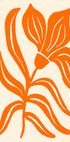 Abstract  Orange Stylized Tulip Plakat - Posterbox