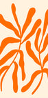 Orange Stylized Branches Plakat - Posterbox