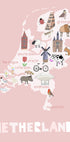 The Netherlands Illustration by Artist Carla Daly Plakat - Posterbox
