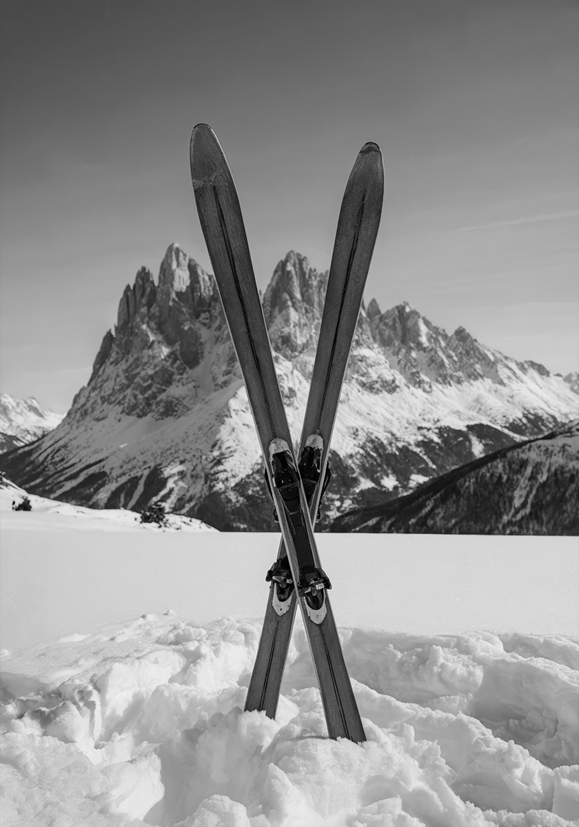 Crossed Skis Plakat - Posterbox