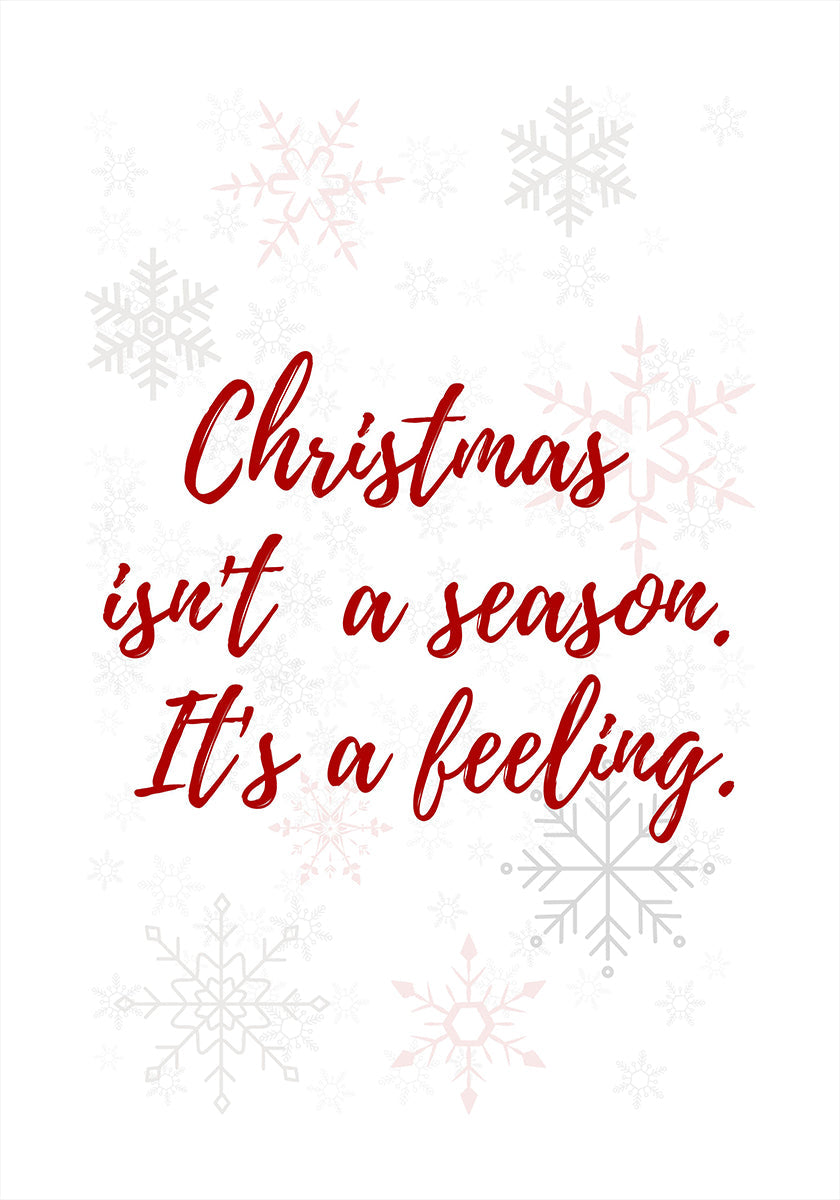 Christmas is a feeling Plakat - Posterbox