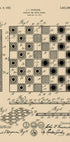Checker and Chess Board Patent 1921 Plakat - Posterbox