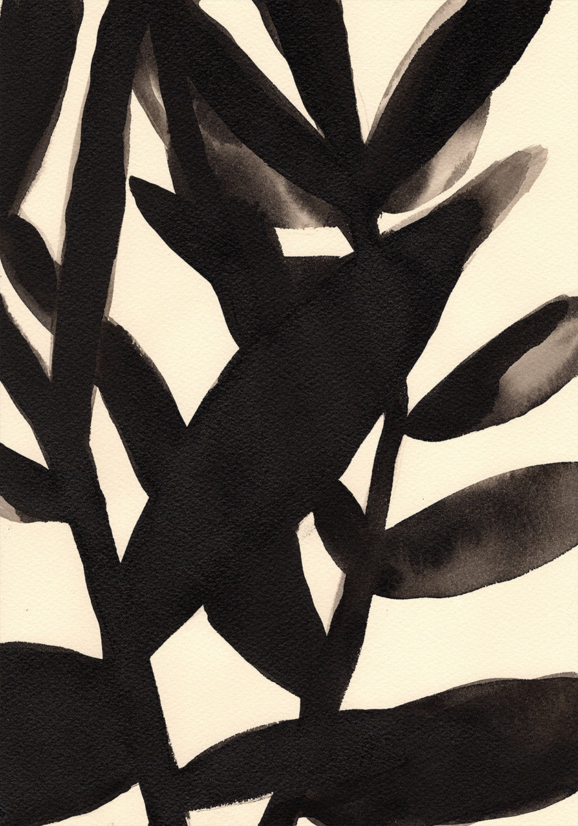 Branches in Black and Beige II Plakat - Posterbox