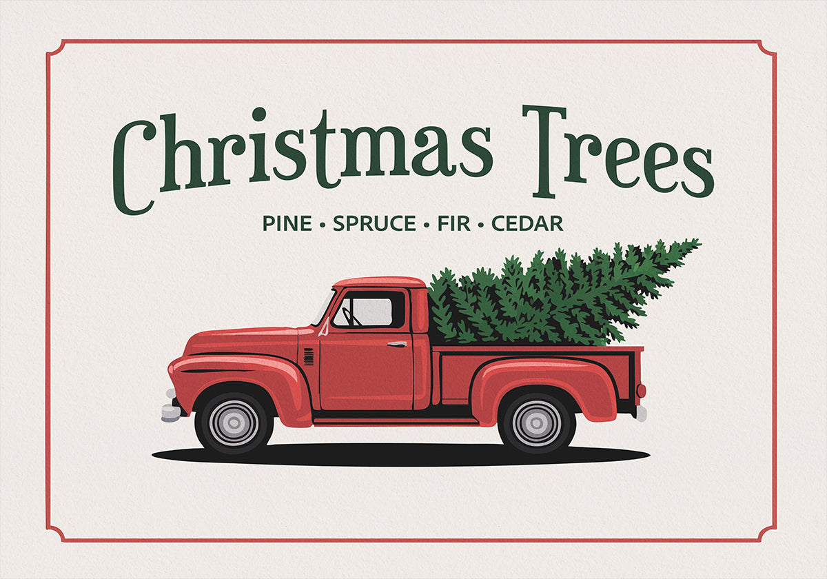 Christmas Trees Plakat - Posterbox