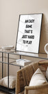 Ein einfaches Spiel-Poster - Posterbox.no