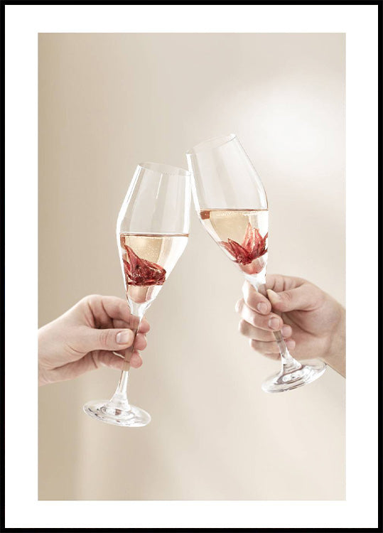 Champagner-Toast-Poster - Posterbox.no