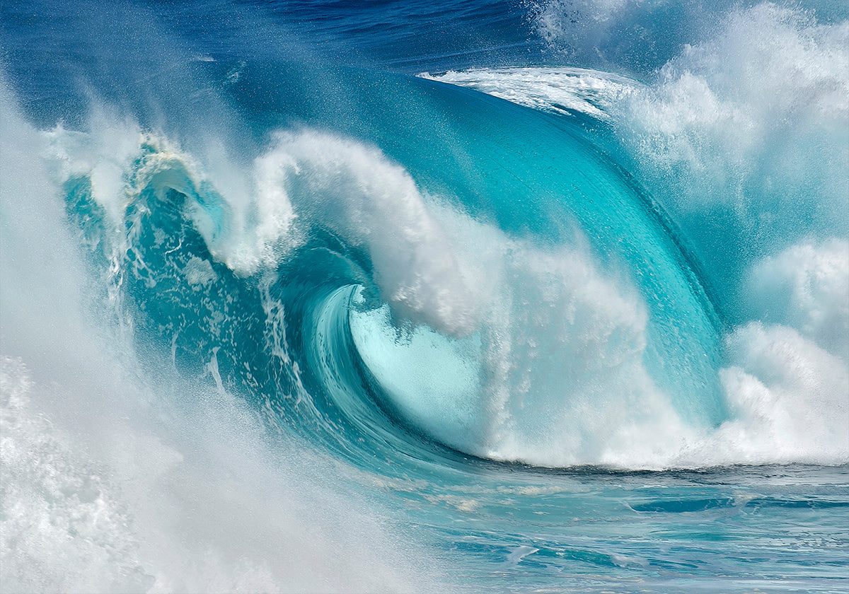 When the ocean turns into blue fire Plakat - Posterbox