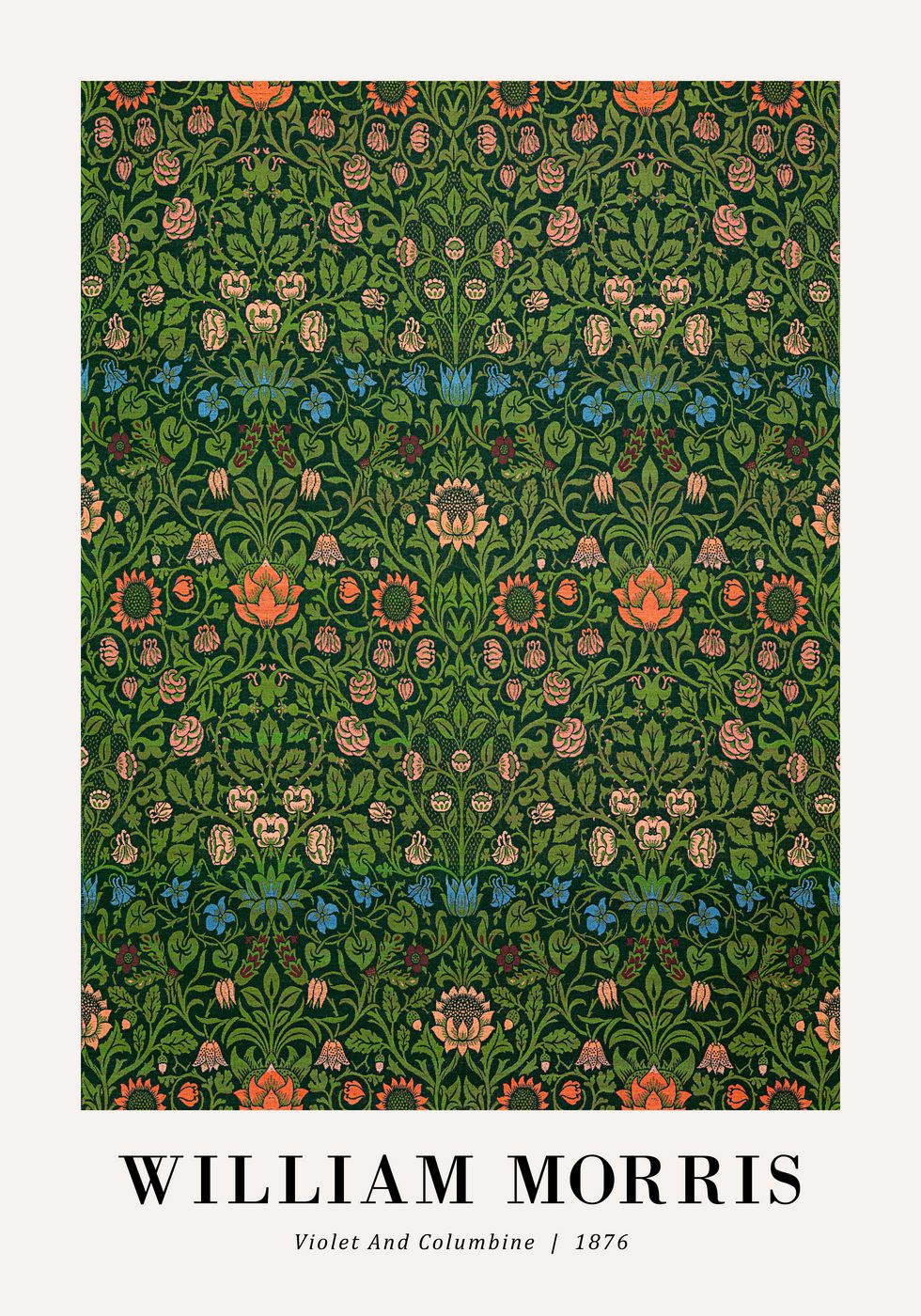 William Morris Violet und Columbine 1876 Poster - Posterbox.no