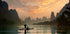 Golden Li River Plakat - Posterbox