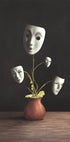 Pflanze mit Theatermasken Poster - Posterbox.no