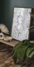 White Calm Flowers Poster - Posterbox.no