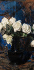 Weiße Rosen von Leon Wyczółkowski Poster - Posterbox.no