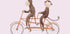 Affen-Fahrrad-Kinderzimmerposter - Posterbox.no