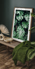 Grünes Monstera-Blätter-Poster - Posterbox.no