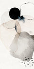 Poster mit abstrakten Aquarellkreisen und Flecken - Posterbox.no