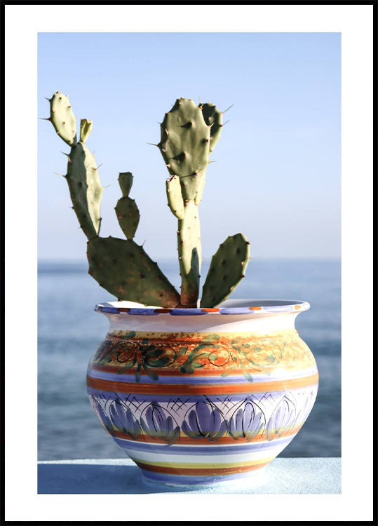 Sukkulenten-Vase-Seaside-Poster - Posterbox.no