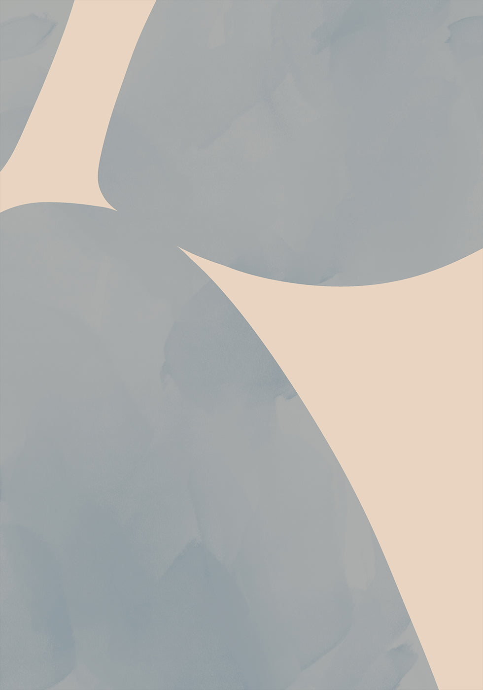 Curved Balance, Abstract Shapes Plakat - Posterbox