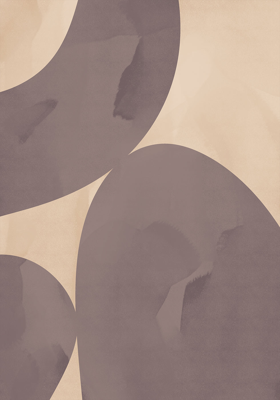 Muted Balance, Abstract Shapes Plakat - Posterbox