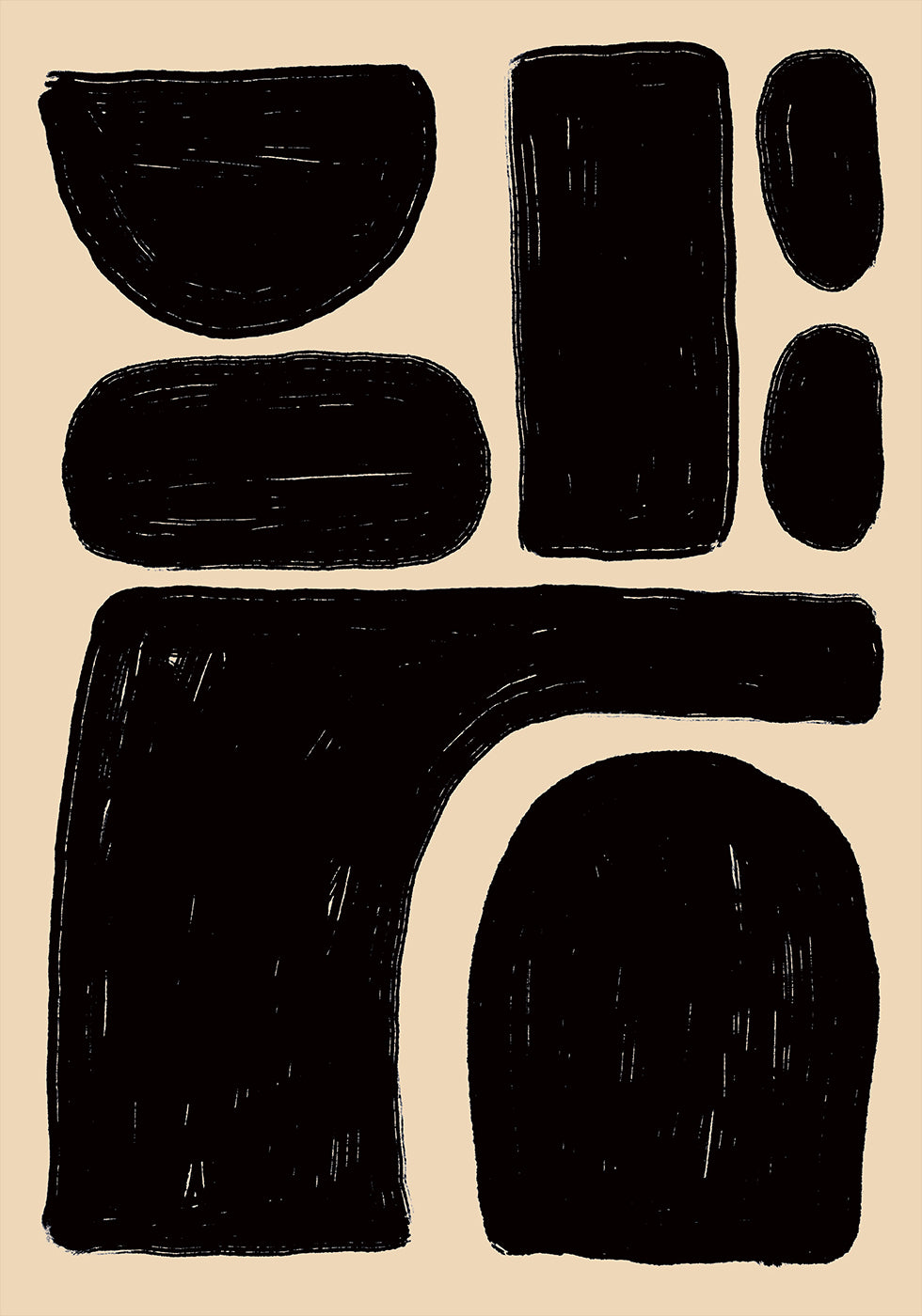 Bold Abstract Shapes Plakat - Posterbox