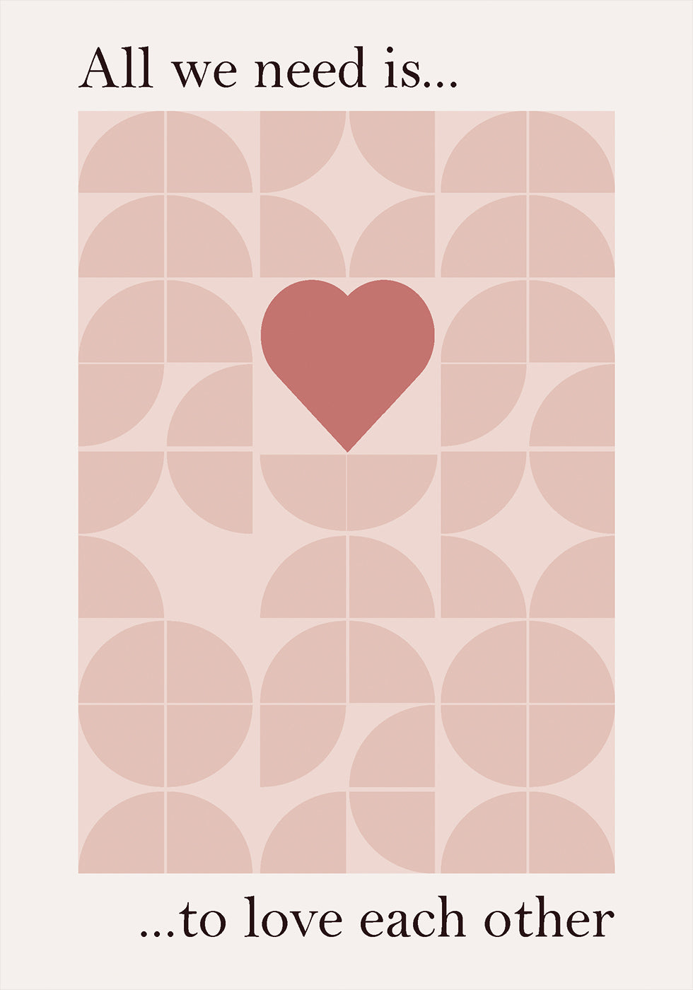 Poster „Liebe und Einheit“ - Posterbox.dk