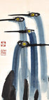 Antikes Kranich-Aquarell-Poster - Posterbox.dk