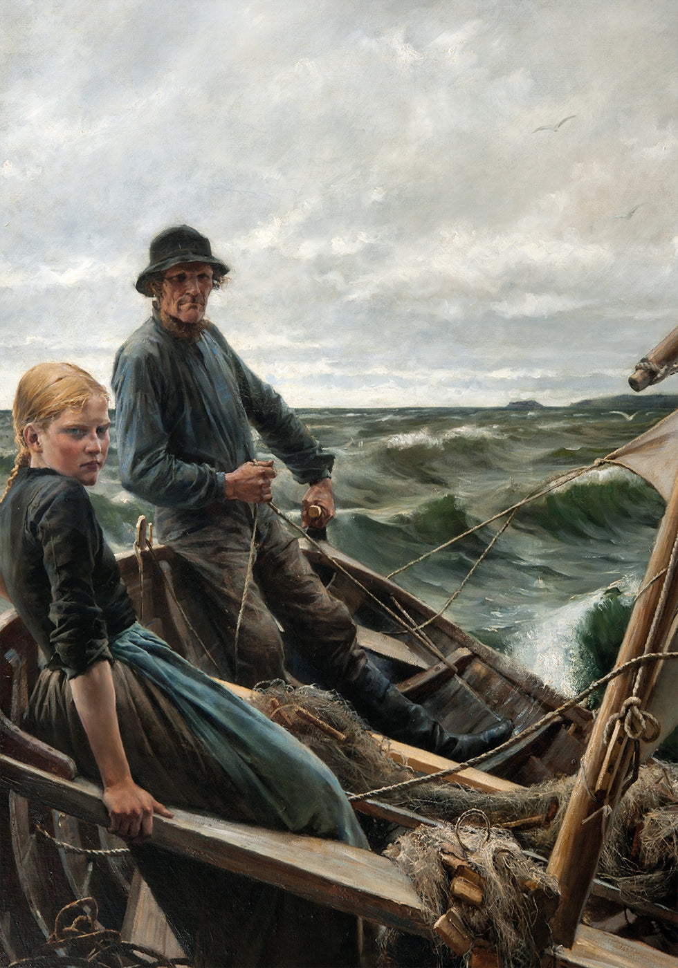 At Sea von Albert Edelfelt Poster - Posterbox.dk