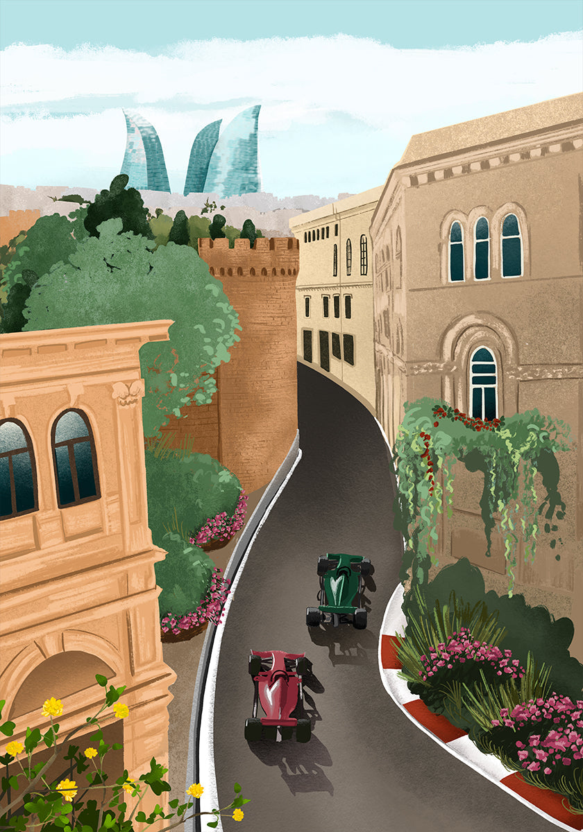 Baku Azerbeidzjan Plakat - Posterbox