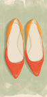 Red Ballet Flats Plakat - Posterbox