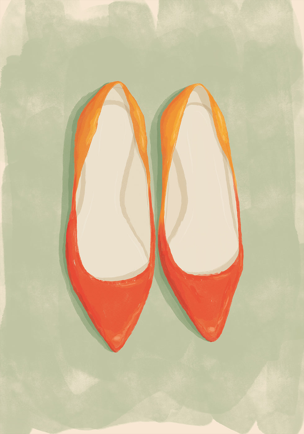Red Ballet Flats Plakat - Posterbox
