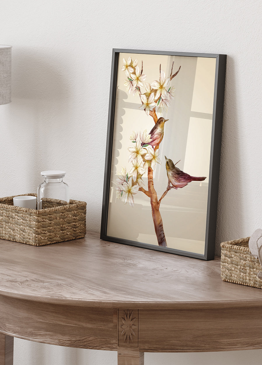 Poster „Vogel auf Ast“ – Posterbox.dk