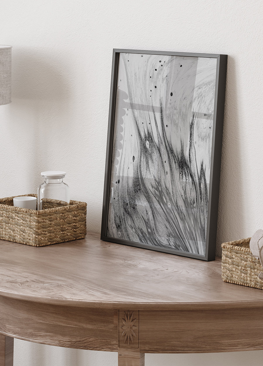 Schwarzes Marmor-Poster - Posterbox.dk