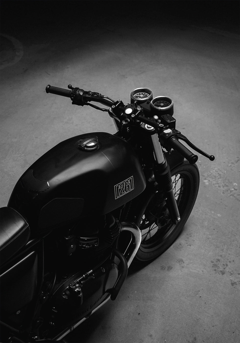 Schwarzes Motorrad-Poster - Posterbox.dk