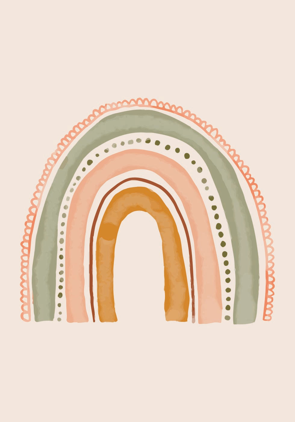 Boho-Regenbogen-Poster - Posterbox.dk