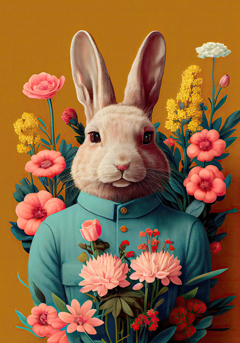 Bunny in Bloom Plakat - Posterbox