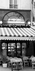 Paris café La Marquise Black & White Plakat - Posterbox